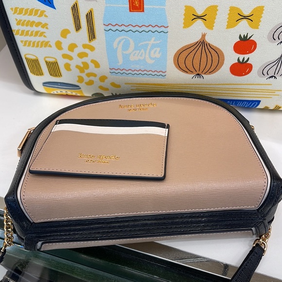 Kate Spade Morgan Colorblocked Double-zip Dome Crossbody & Morgan Cardholder NWT - Picture 8 of 14